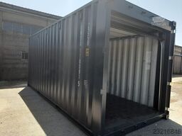 20 Fuß Container mit Sektionaltor Garage Anthrazit / Container mit Rolltor / NEU