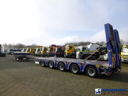 Kassbohrer 5-axle semi-lowbed trailer ext 74 t + ramps
