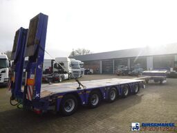 Kassbohrer 5-axle semi-lowbed trailer ext 74 t + ramps