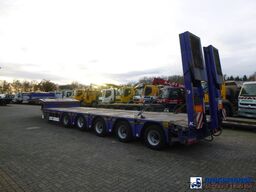 Kassbohrer 5-axle semi-lowbed trailer ext 74 t + ramps