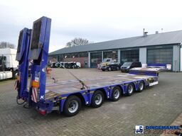 Kassbohrer 5-axle semi-lowbed trailer ext 74 t + ramps