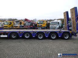 Kassbohrer 5-axle semi-lowbed trailer ext 74 t + ramps