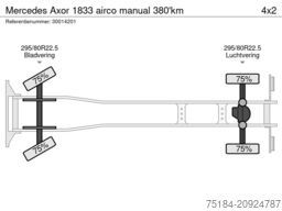 Mercedes Axor 1833 airco manual 380'km