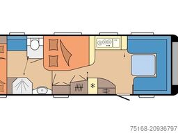 HOBBY Prestige 720 KWFU Modell 2025 / 2500 Kg Achse