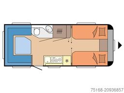HOBBY Maxia 585 UL Modell 2025 / 2000 Kg Achse