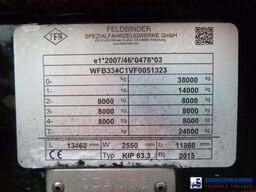 Feldbinder Powder tank alu 63 m3 (tipping)