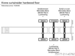 Krone curtainsider hardwood floor