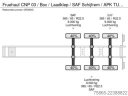 Fruehauf CNP 03 / Box / Laadklep / SAF Schijfrem / APK T...