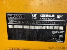 CATERPILLAR 320D L Excavator Hammer + Bucket 3066 Engine
