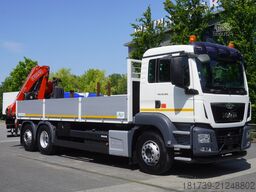MAN TGS 26.360 Flatbed / Fassi F175 7.7 T /