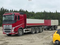Volvo FH 540 8x4 tipper w/ Kilafors 2 axle trailer. Low