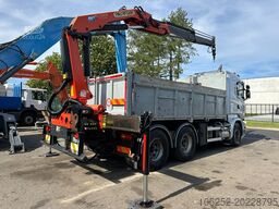 Scania R520 6x4 PRITSCHE + KRAN PALFINGER PK 15002 A -...