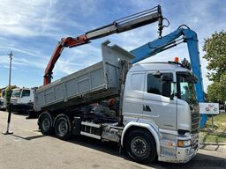 Scania R520 6x4 TIPPER + CRANE PALFINGER PK 15002 A - ...