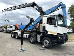 Renault C460 8x4 + (19m!) KRAN HIAB 288 E-6 HIDUO - RAD...