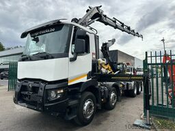 Renault C460 8x4 + (19m!) KRAN HIAB 288 E-6 HIDUO - RAD...