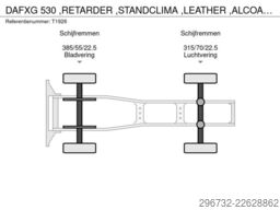 DAF XG 530 ,RETARDER ,STANDCLIMA ,LEATHER ,ALCOA'S ...