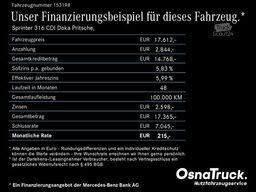 MERCEDES-BENZ Sprinter 316 CDI Doka Pritsche, Klima, AHK 2,8t
