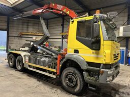 Iveco TRAKKER 350 6x4 HOOKLIFT + CRANE FASSI F120.22 ...