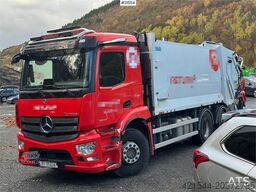 Mercedes-Benz Actros 2543 6x2 2-chamber compactor truck w/ JOAB