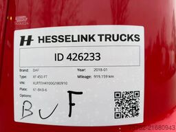 DAF XF 450 4X2 Space Cab Standairco  NL Truck APK/T...