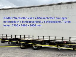 Krone Jumbo 7,82m 3m hoch Hubdach + Edscha