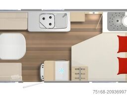 BÜRSTNER Premio 455 TS 1600 kg / Duschpaket / Black Fores