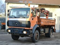 MERCEDES-BENZ 1824 AK Kipper Kran Allrad 4x4 191tkm Standheiz
