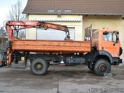 MERCEDES-BENZ 1824 AK Kipper Kran Allrad 4x4  191tkm Standheiz