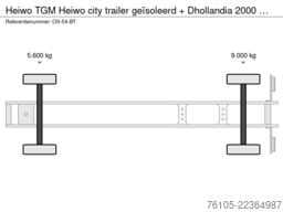 Heiwo TGM Heiwo city trailer geïsoleerd + Dhollandia ...