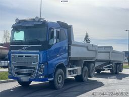 Volvo FH750 6x4 tipper truck with Maur tri-axle trailer