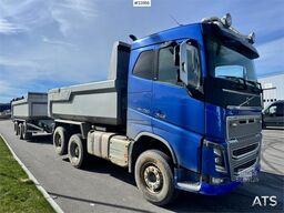 Volvo FH750 6x4 tipper truck with Maur tri-axle trailer
