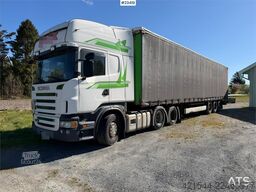 Scania R480 6x2 truck with a 3-axle Krone Profi Liner Nor