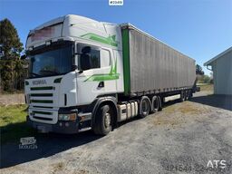 Scania R480 6x2 truck with a 3-axle Krone Profi Liner Nor