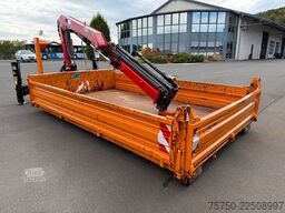  Abrollcontainer mit HMF Kran 835 Funk