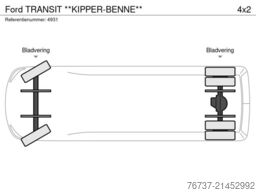 Ford TRANSIT **KIPPER-BENNE**