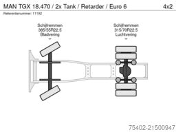 MAN TGX 18.470 / 2x Tank / Retarder / Euro 6