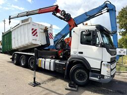 Volvo FM 420 8x2 HOOKLIFT + CRANE PALFINGER PK19.001 ...