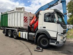 Volvo FM 420 8x2 HOOKLIFT + CRANE PALFINGER PK19.001 ...