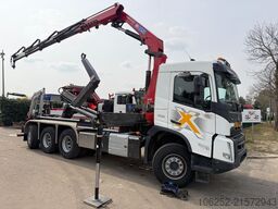 Volvo FMX 500 8x4 TRIDEM HOOKLIFT + CRANE HMF 2320 K4...