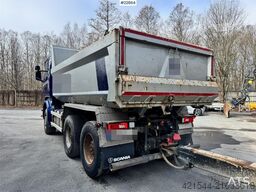 Scania R730 6x4 tipper truck with 2010 Maur triple traile
