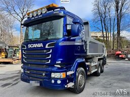 Scania R730 6x4 tipper truck with 2010 Maur triple traile