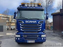 Scania R730 6x4 tipper truck with 2010 Maur triple traile