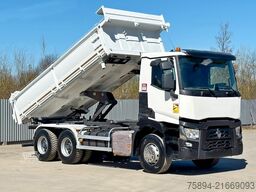 RENAULT C 430 KIPPER 5,30 m + BORDMATIC / 6x4 * TOP