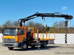 MERCEDES-BENZ ATEGO 1324 * HIAB 144 B - DUO + Bohrgerät * TOP
