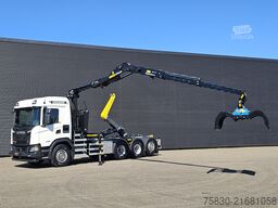 Scania G460 XT 8x4/4 / PALFINGER EPSILON + CONTAINER S...