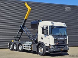 Scania G460 XT 8x4/4 / PALFINGER EPSILON + CONTAINER S...
