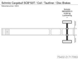 Schmitz Cargobull SCB*S3T / Coil / Tautliner / Disc Brakes