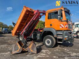 Basculantă MAN TGA 18.350/HMF Kran/3-S. Meiller Kipper/4x4