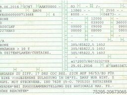 KRONE 3 Achs Standard TÜV02/26 1.Hand Lasi-Zertifikat