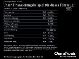 MERCEDES-BENZ Sprinter 317 CDI Koffer+LBW maxi L3, Klima, Navi